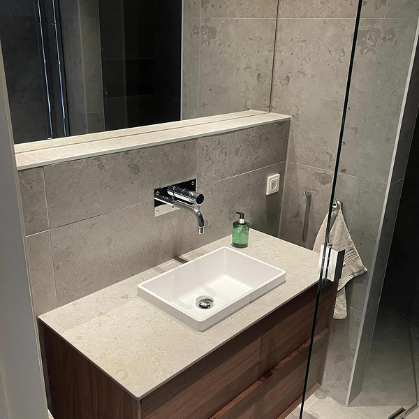 Färdigt badrum efter badrumsrenovering i Göteborg